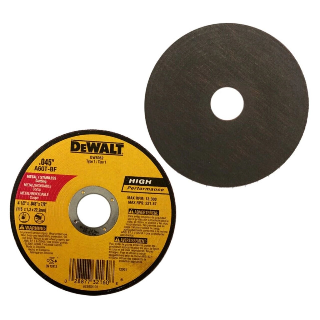 DeWALT 25 Dischi disco abrasivo da taglio per smerigliatrice 115 x 1,2 x 22,2mm