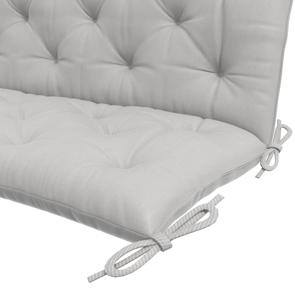 Cuscino per panca 3 posti 150x98x8 cm grigio chiaro