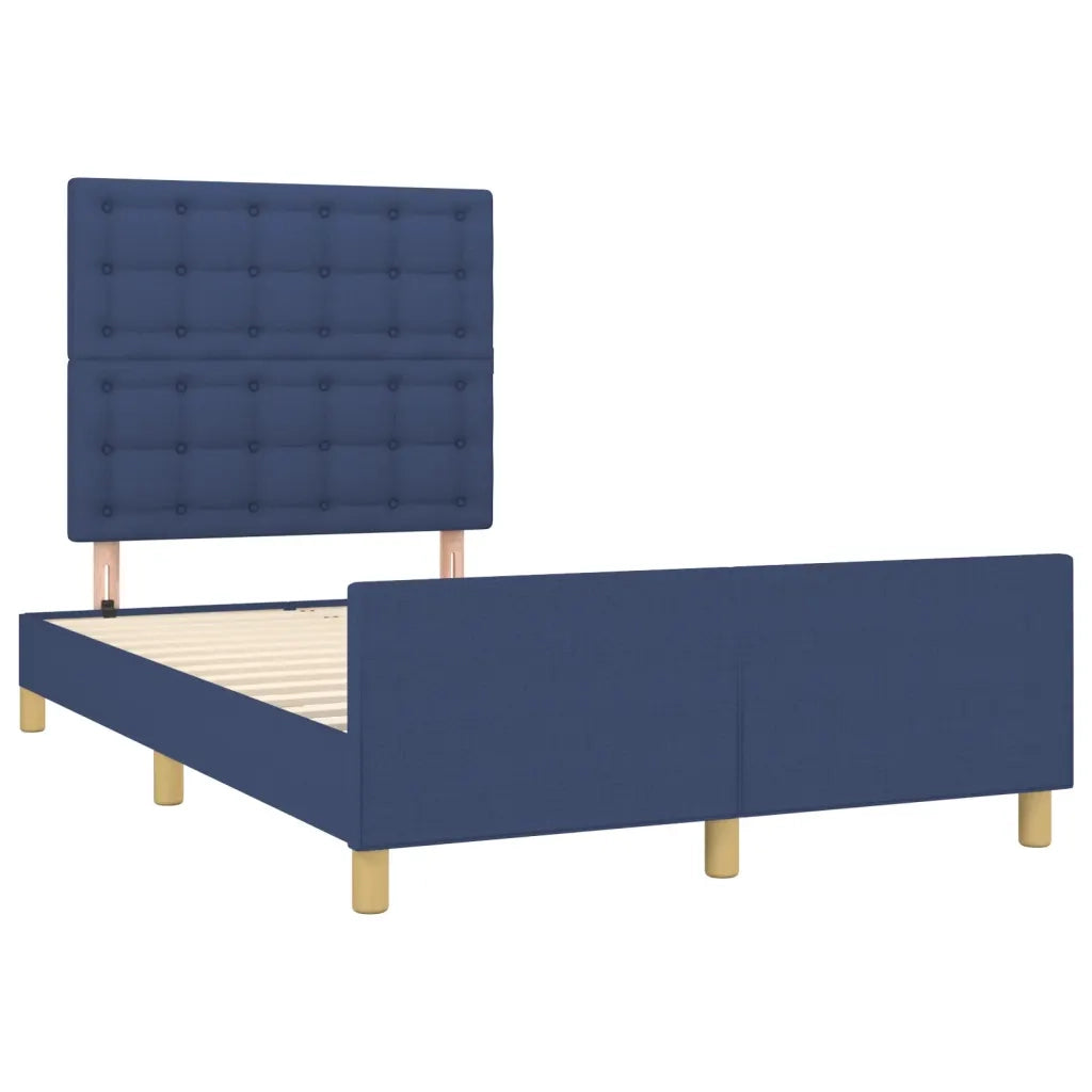 Giroletto senza Materasso Blu 120x190 cm in Tessuto