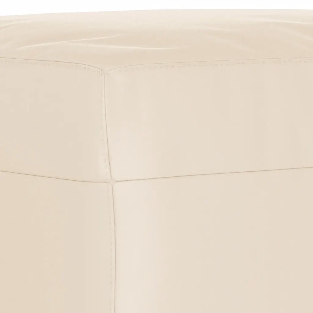 vidaXL Poggiapiedi Beige 60x50x41 cm in Tessuto Microfibra