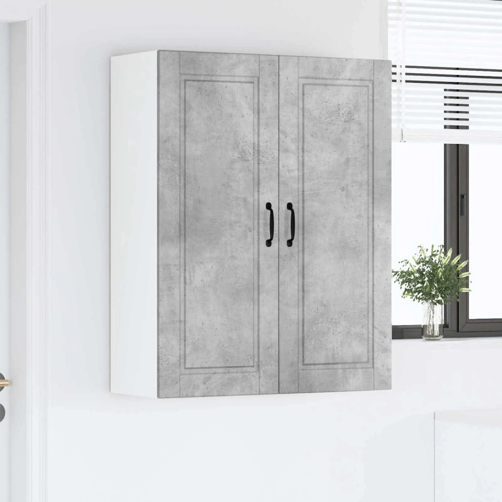 Armadietto a muro PORTO Grigio cemento 80 x 31 x 100 cm