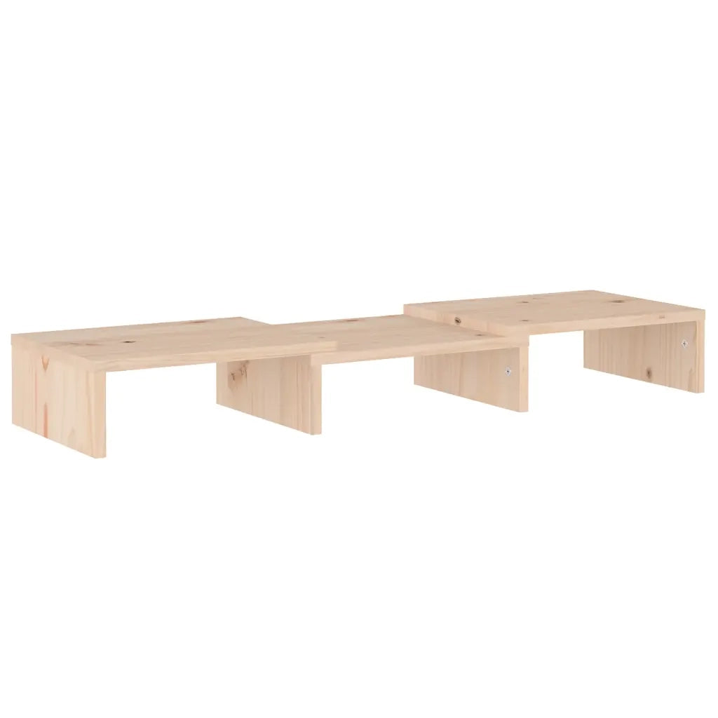 Supporto per Monitor 60x24x10,5 cm in Legno Massello di Pino 813934