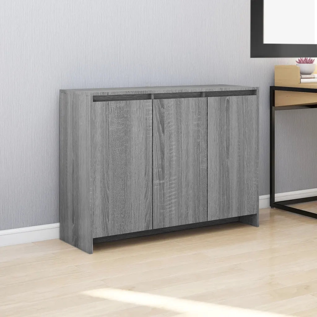 Credenza | Madia | Buffet da pranzo | Armadio da pranzo Grigio Sonoma 102x33x75 cm in Truciolato