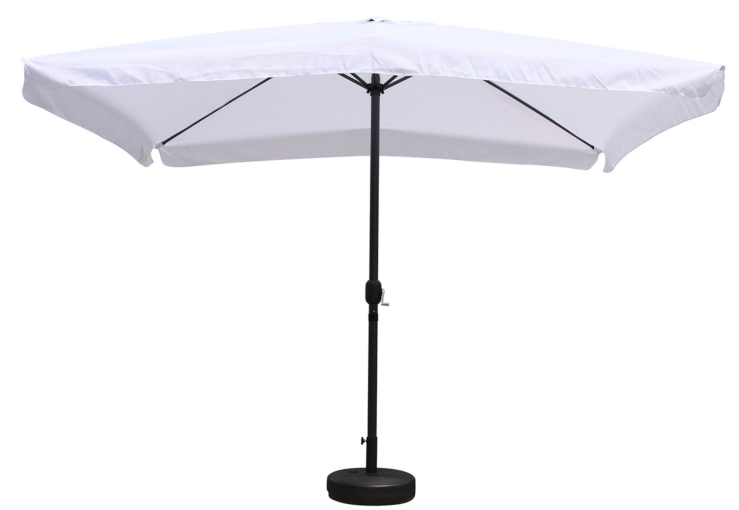 Ombrellone da Giardino 2x3 m Palo Ø48 mm in Metallo Morel Bianco