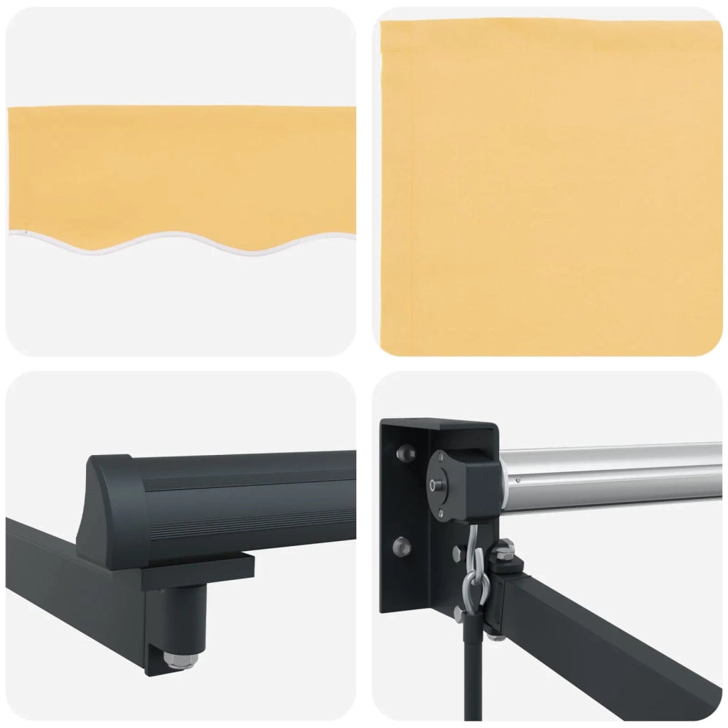 Tenda retrattile Sabbia 3,5 x 2,5 m 100% Poliestere e Alluminio 3425959