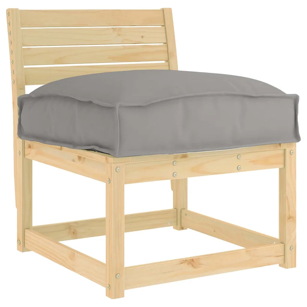 Cuscino Grigio 60 x 40 x 8 cm Tessuto Oxford 42001609