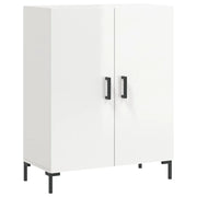 Credenza | Madia | Buffet da pranzo | Armadio da pranzo 69,5x34x90 cm in Legno Multistrato Bianco Lucido