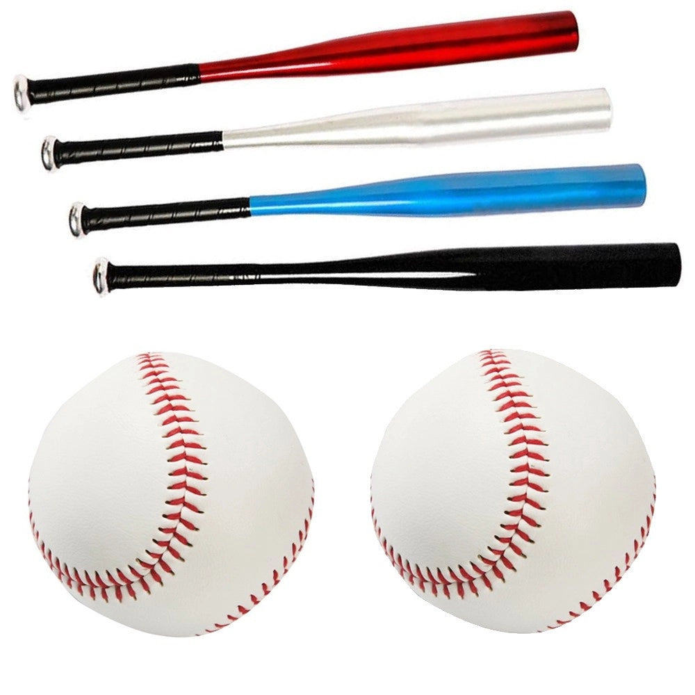 Trade Shop - Mazza Da Baseball Softball Alluminio 76cm 30" Mazze Sport + 2 Palline Omaggio -