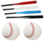 Trade Shop - Mazza Da Baseball Softball Alluminio 76cm 30" Mazze Sport + 2 Palline Omaggio -