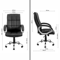 RONDI Poltrona Arizona Cromo M-1 (inclinazione) Nero