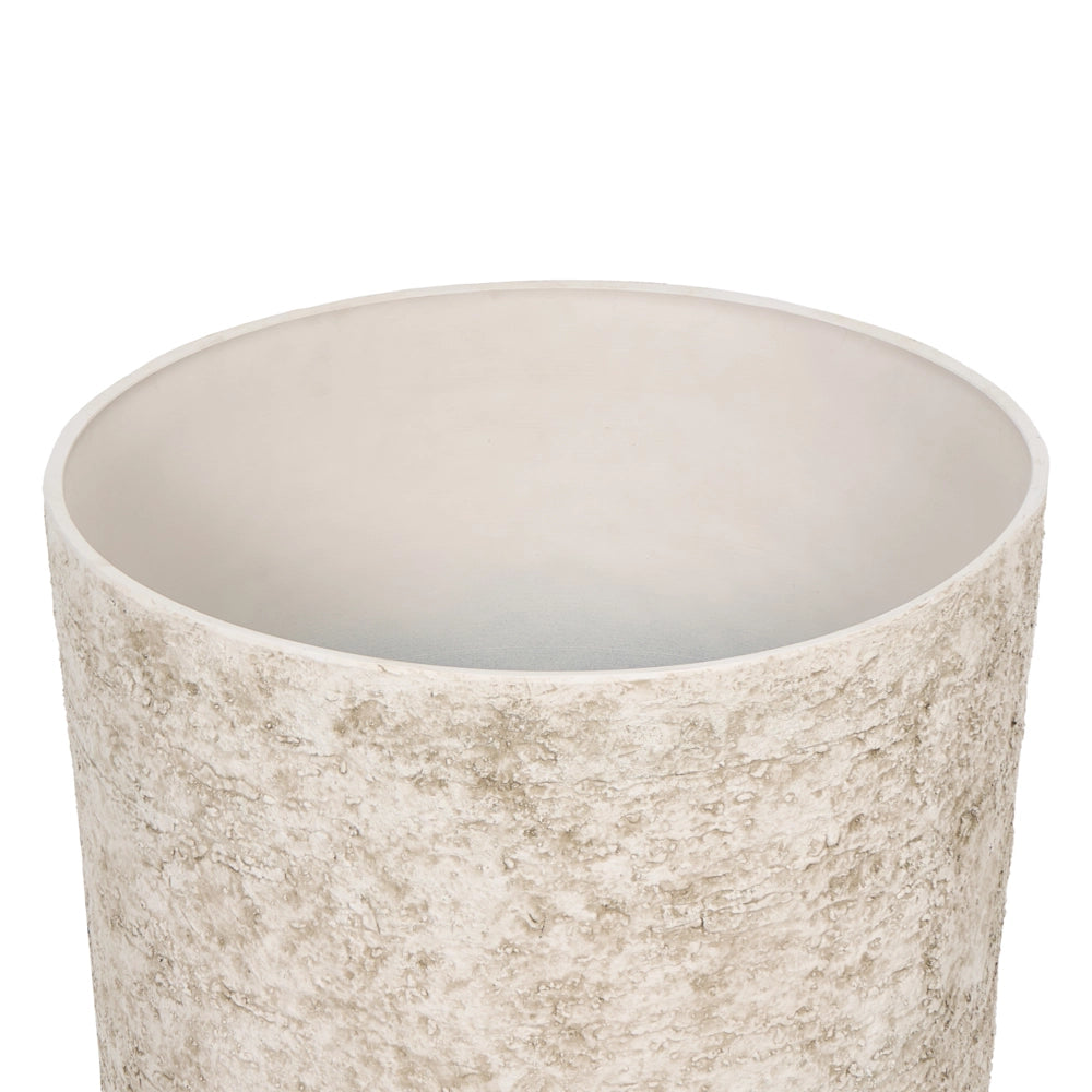 Vaso da fiori alto in pietra mista, per giardino, per interni ed esterni, 44x43 cm, beige chiaro