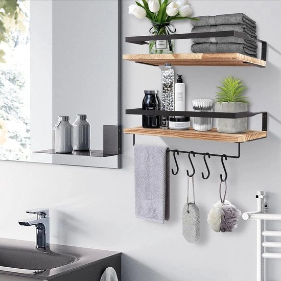 Pannello per bagno da appendere al muro, pannello per cucina da appendere al muro - Pannello per muro / Set di decorazione sorprendente da 2 pezzi