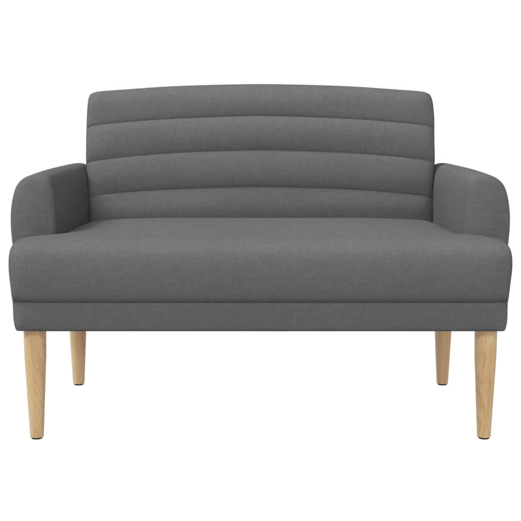 Loveseat con bottoni imbottiti Grigio Scuro 116 x 67 x 80 cm 42041776