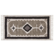 Tappeto Beige Cotone fatto a mano stile Tradizionale 80 x 150 cm