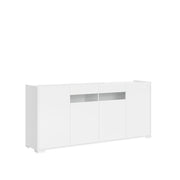 Madia 4 ante 174x40x81 cm Riflesso bianco lucido