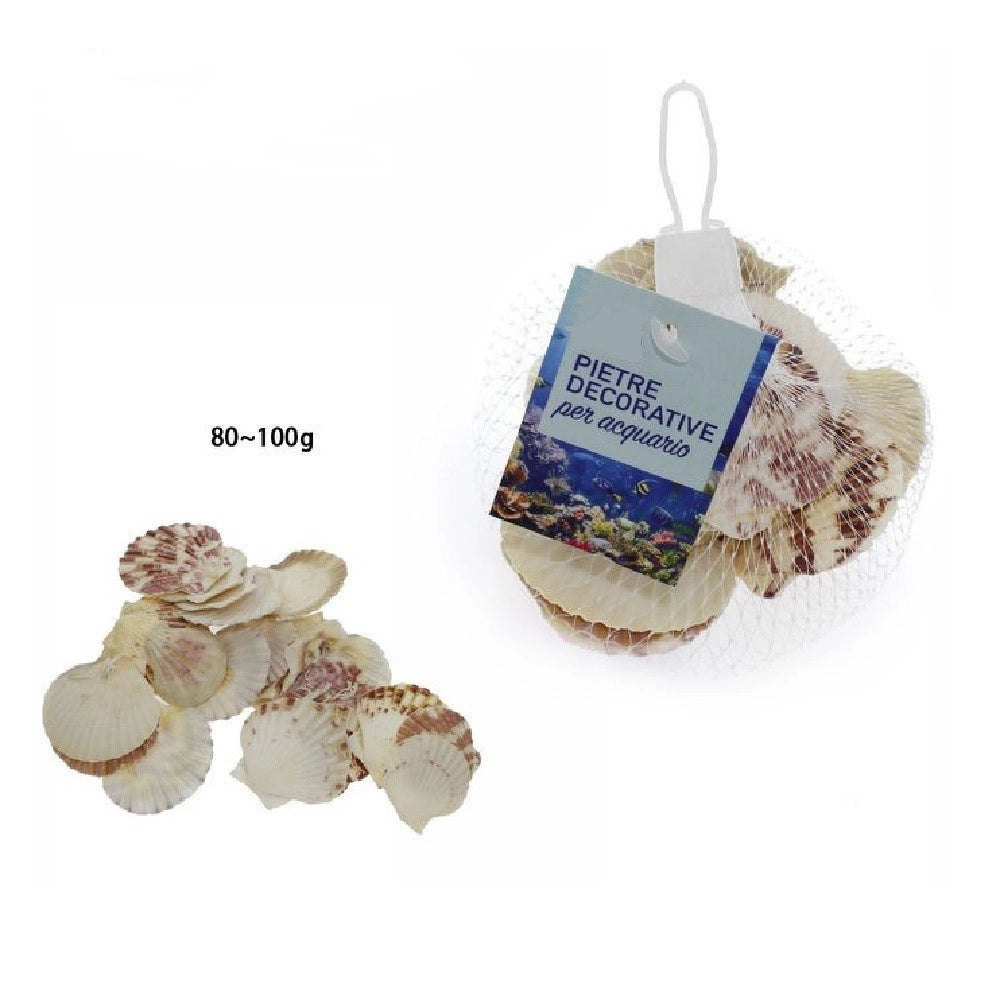 Trade Shop - Sacchetto Da 80-100gr Conchiglie Di Mare Decorazione Ornamento Per Acquario 70284 -