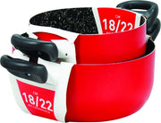 MAURY'S JULIEN SET BIS DI CASSERUOLE 18 + 22 CM ANTIADERENTI