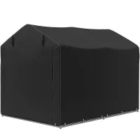Tenda Garage per Auto, resistente all'acqua e ai raggi UV, con porta, 220 x 157 x 165 cm, Nero