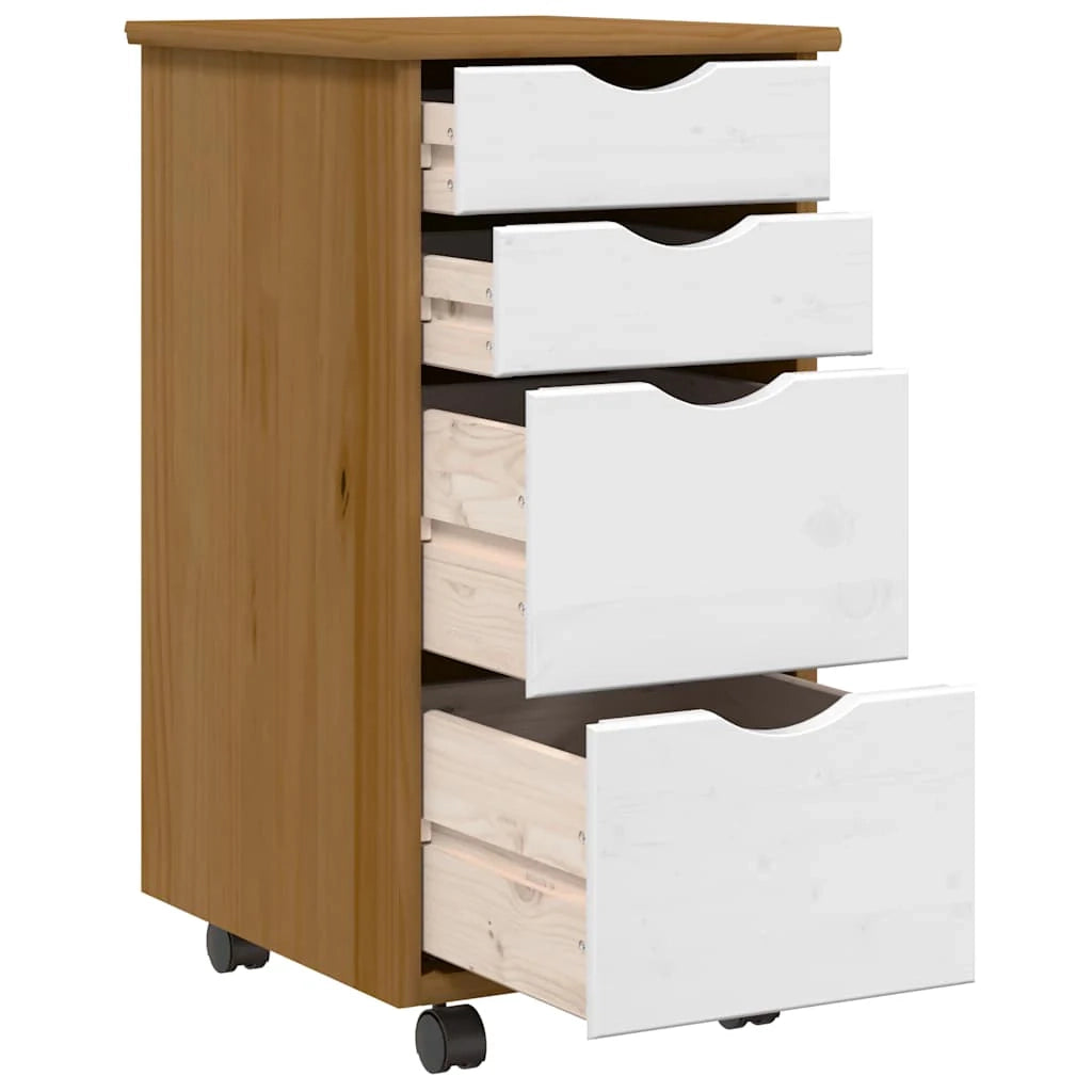 Armadio con cassetti pratico spazio di archiviazione 34 x 39 x 65,5 cm legno di pino color miele 02_0057660