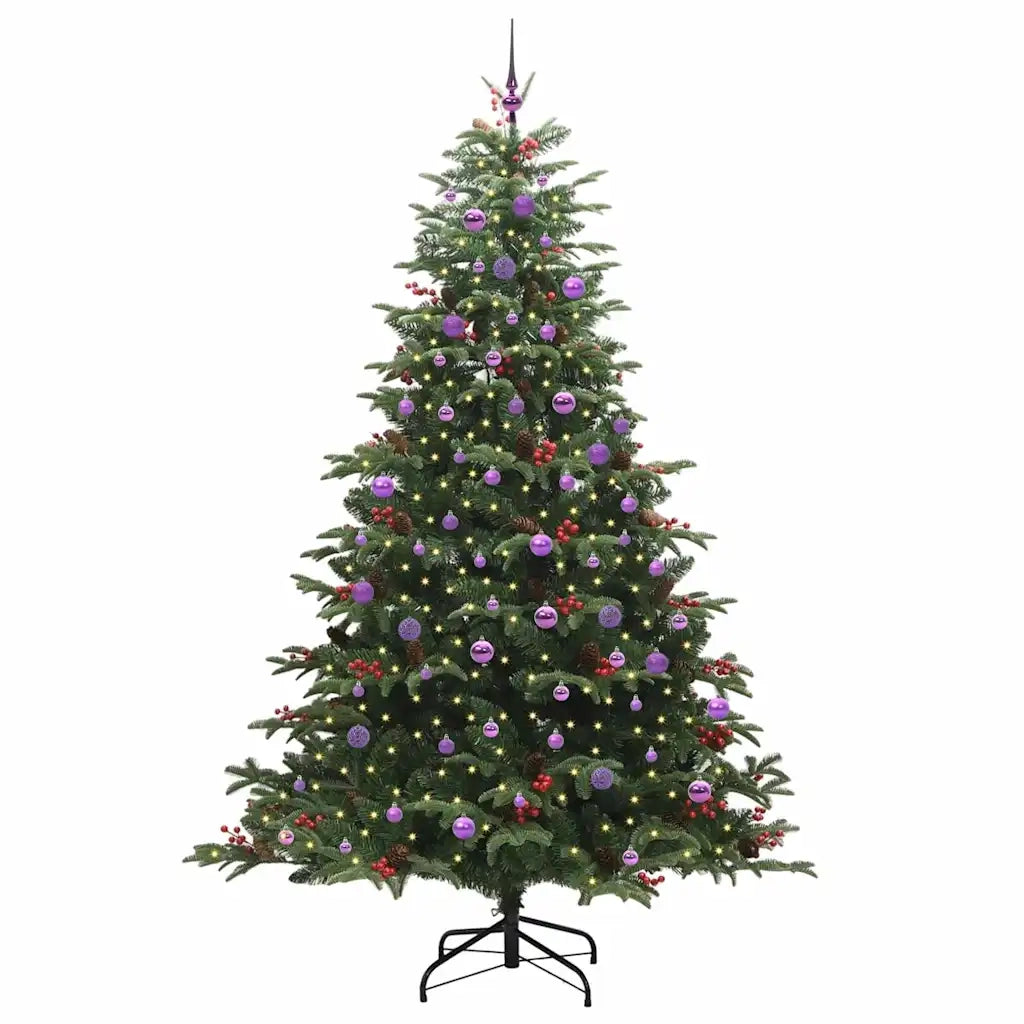 Albero di Natale Artificiale-Albero Natalizio con 300 LED Verde 240 cm 973766