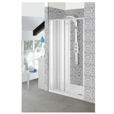 Box doccia a soffietto da 80/90x185cm in PVC anta apertura laterale