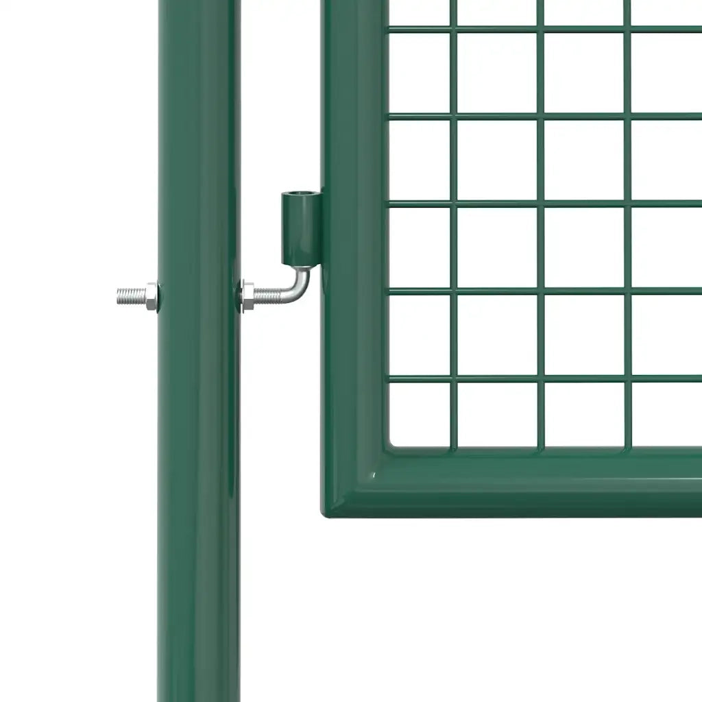Cancello per Recinzione in Acciaio 100x175 cm Verde 145735