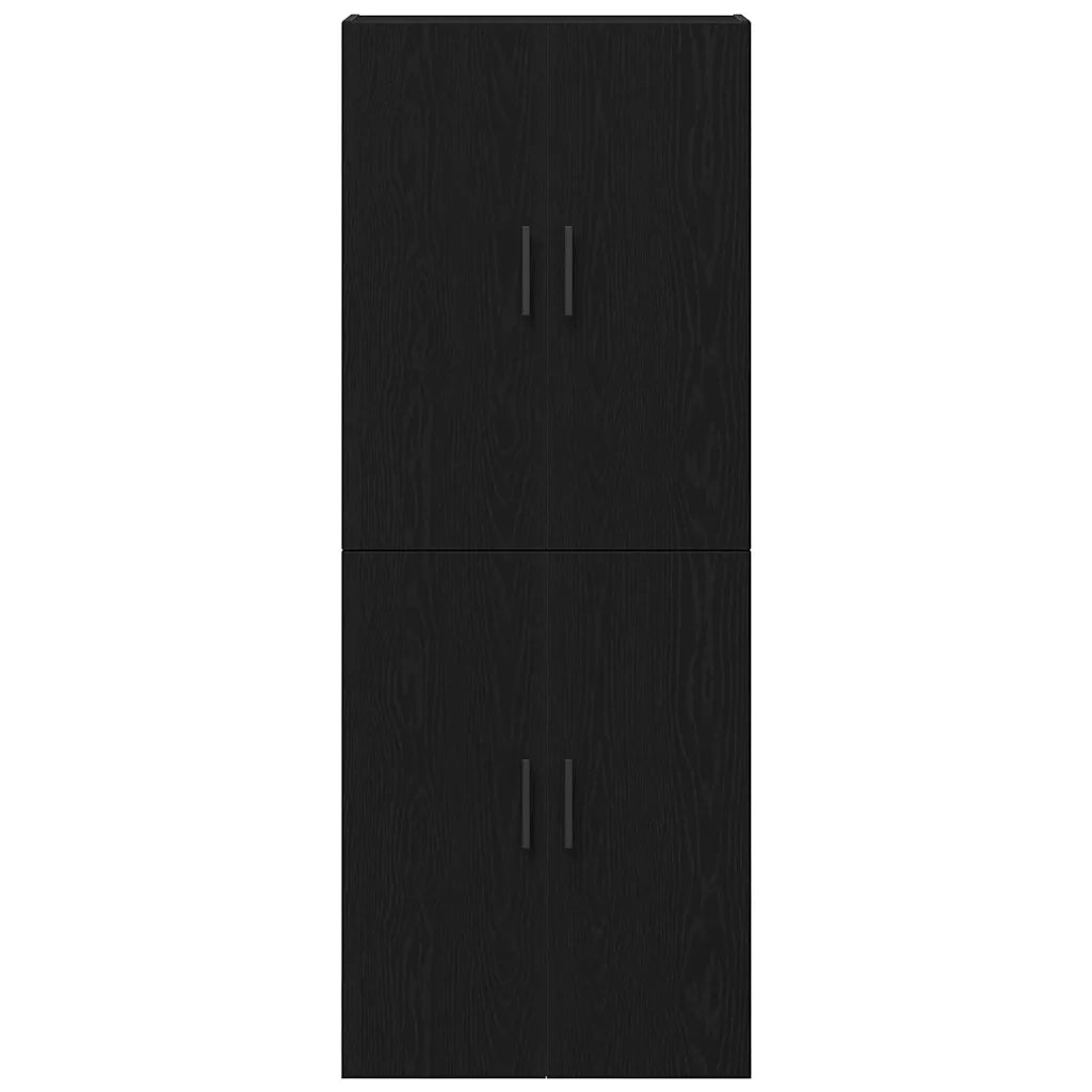 Mobiletto a muro 2 pcs Rovere Nero 69,5 x 34 x 90 cm 3333102