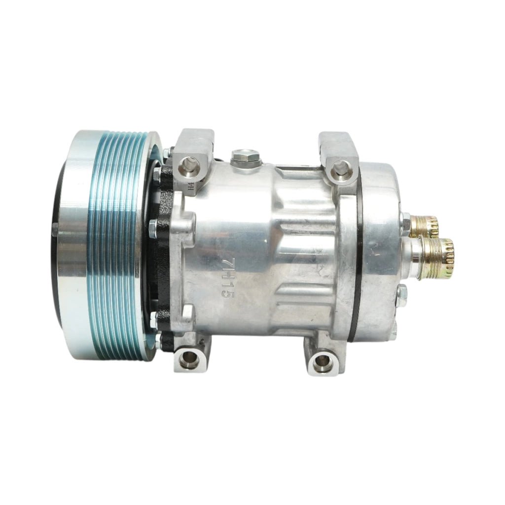 Compressore aria condizionata A/C per Case IH, New Holland codice OEM 86993463, 317008A2, 317008A3, 86992688, 87775469, 504078610