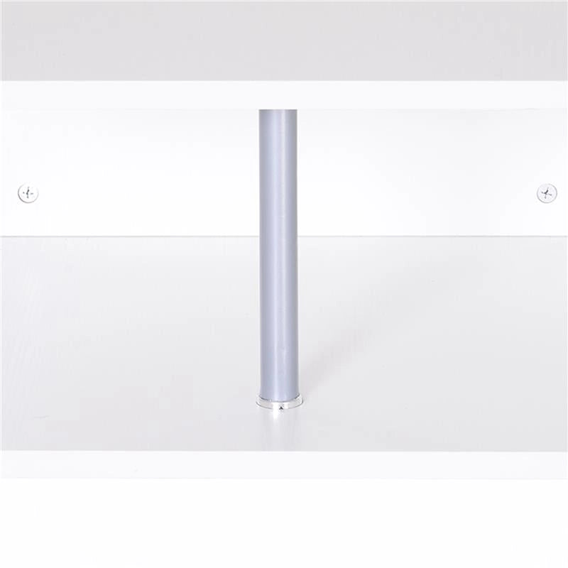 MODERNO TAVOLINO BASSO DA SALOTTO IN LEGNO BIANCO, 50X50X50CM