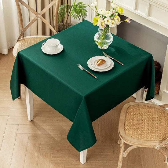Tappeto da tavolo lavabile, 120x120cm, tappeti da tavolo in poliestere, impermeabile all'acqua con effetto loto, resistente alle macchie permanenti per uso domestico, matrimoni, feste