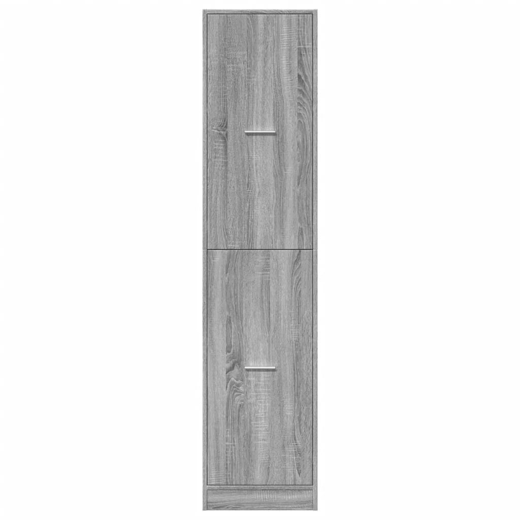 Mobiletto da farmacia classico 40 x 41 x 174 cm contenitore organizzato e pratico stile Sonoma grigio 02_0055672