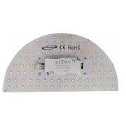 Trade Shop - Circolina A Mezzaluna Disco Led Calamita 12w 3 Toni Di Colore Luce 1200lm Ca-3c -