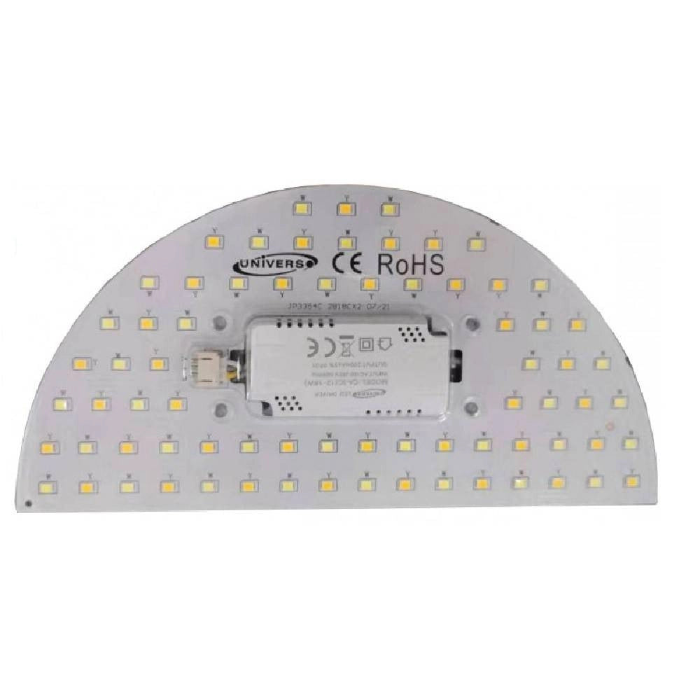 Trade Shop - Circolina A Mezzaluna Disco Led Calamita 12w 3 Toni Di Colore Luce 1200lm Ca-3c -