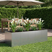 Vaso da giardino Argento 200 x 80 x 60 cm Acciaio zincato 8005937