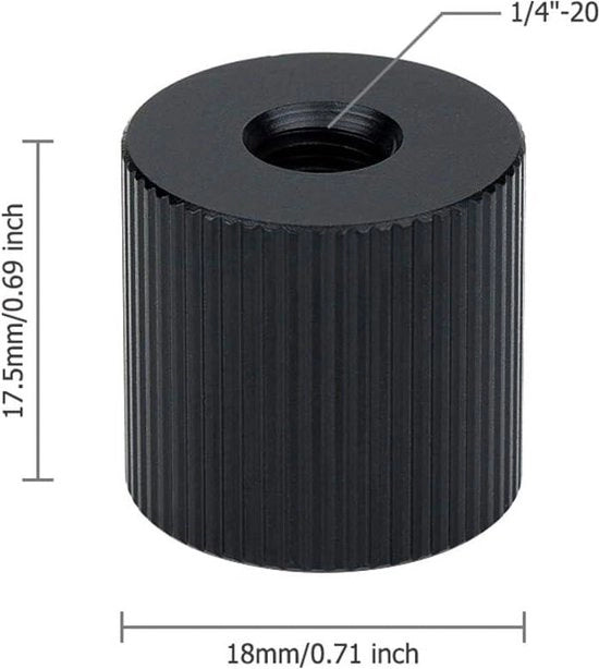 Viti a testa 1/4"-20 per stativo viti a vaso viti di connessione con attrito articolare braccia magiche - Pacchetto da 2 - Metallo