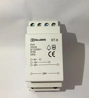 Trasformatore Alimentatore Suoneria Serratura 220V a 8/12/24V AC 8VA SD-BT8
