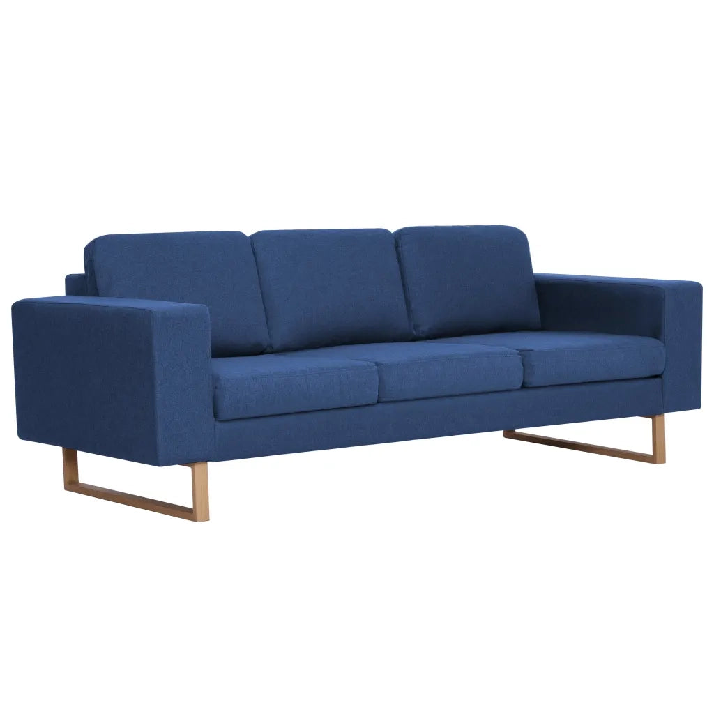 Divano a 3 Posti in Tessuto Blu cod mxl 39570