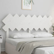 Testiera per Letto-Testata-Testiera Decorativa Bianca 159,5x3x80,5cm Legno Massello di Pino