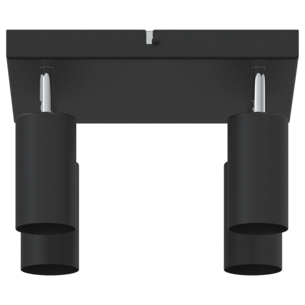 Faretto da soffitto 4 Vie Regolabile Nero GU10