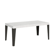Tavolo allungabile 200/460x90 cm Flame Premium colore bianco frassino gambe antracite