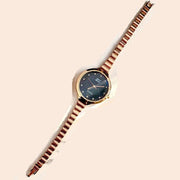Trade Shop - Orologio Polso Zcc Donna Analogico Quarzo Acciaio Moderno Fashion Oro Rosa Nero -