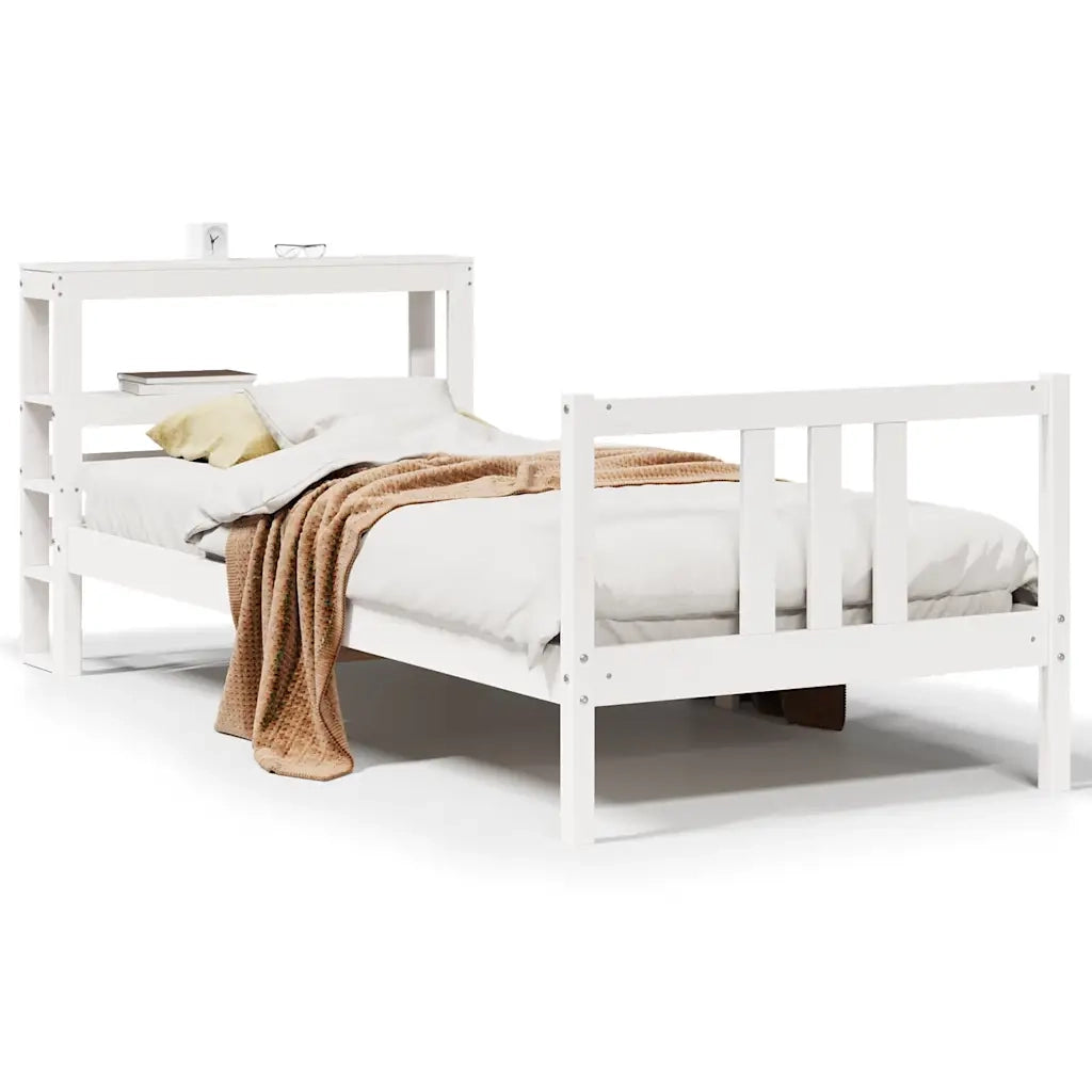 Giroletto con Testiera senza Materasso Bianco 90x200 cm 3305964