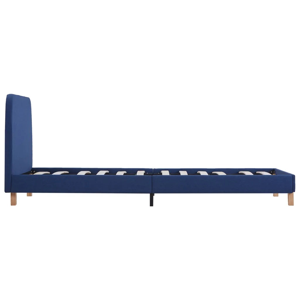 Giroletto senza Materasso Blu 90x200 cm in Tessuto