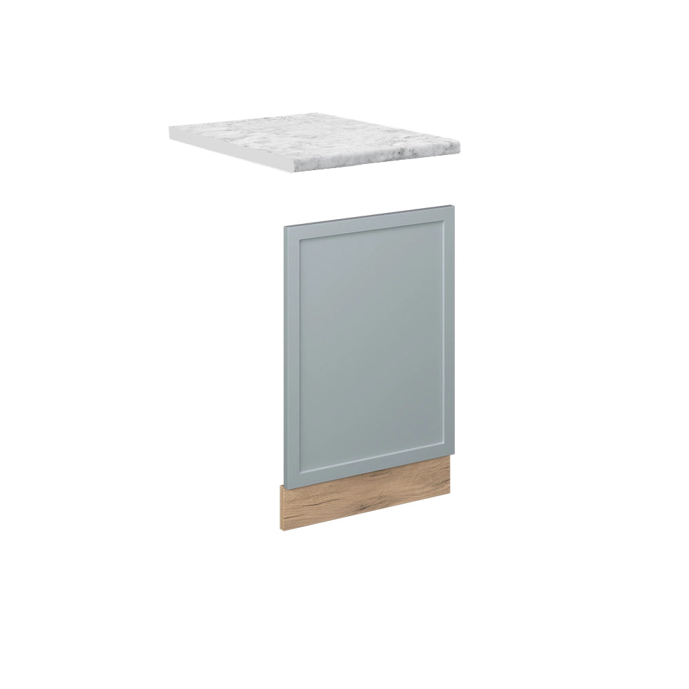 Pannello frontale Fame-Line Blu-grigio chiaro/Rovere dorato 45 cm, PL Marmo Vicco