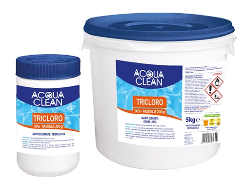 TRICLORO ACQUA CLEAN PASTIGLIE DA 200 GRAMMI KG.10