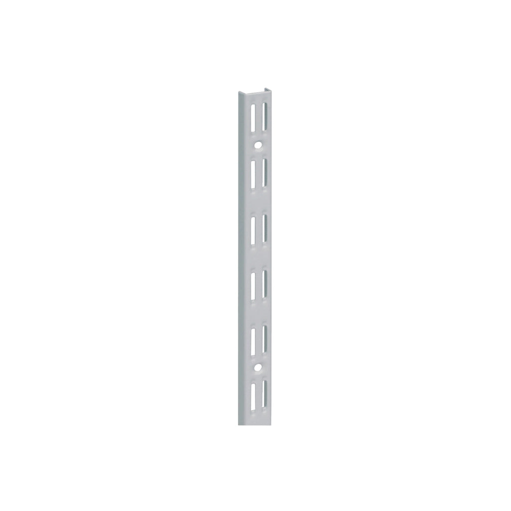 Cremagliera binario doppio - 50 cm. - grigio alluminio