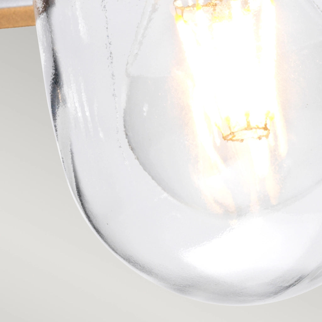 Lampada a sospensione esterna cromata E27 60W Klampenborg Elstead