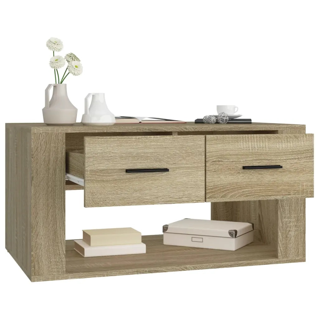 Tavolino da Salotto Rovere Sonoma 80x50x40 cm Legno Multistrato 816531