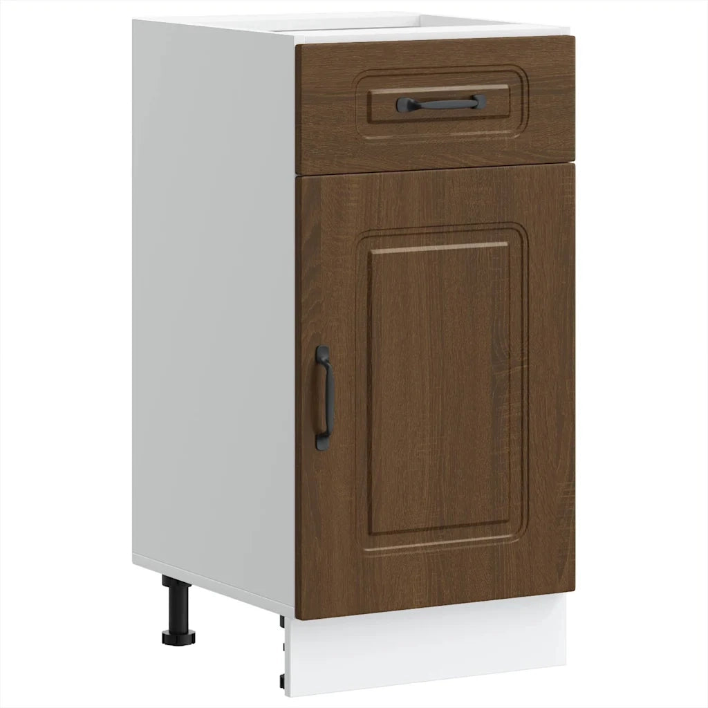 Base da Cucina Kalmar Rovere Marrone in Legno Multistrato
