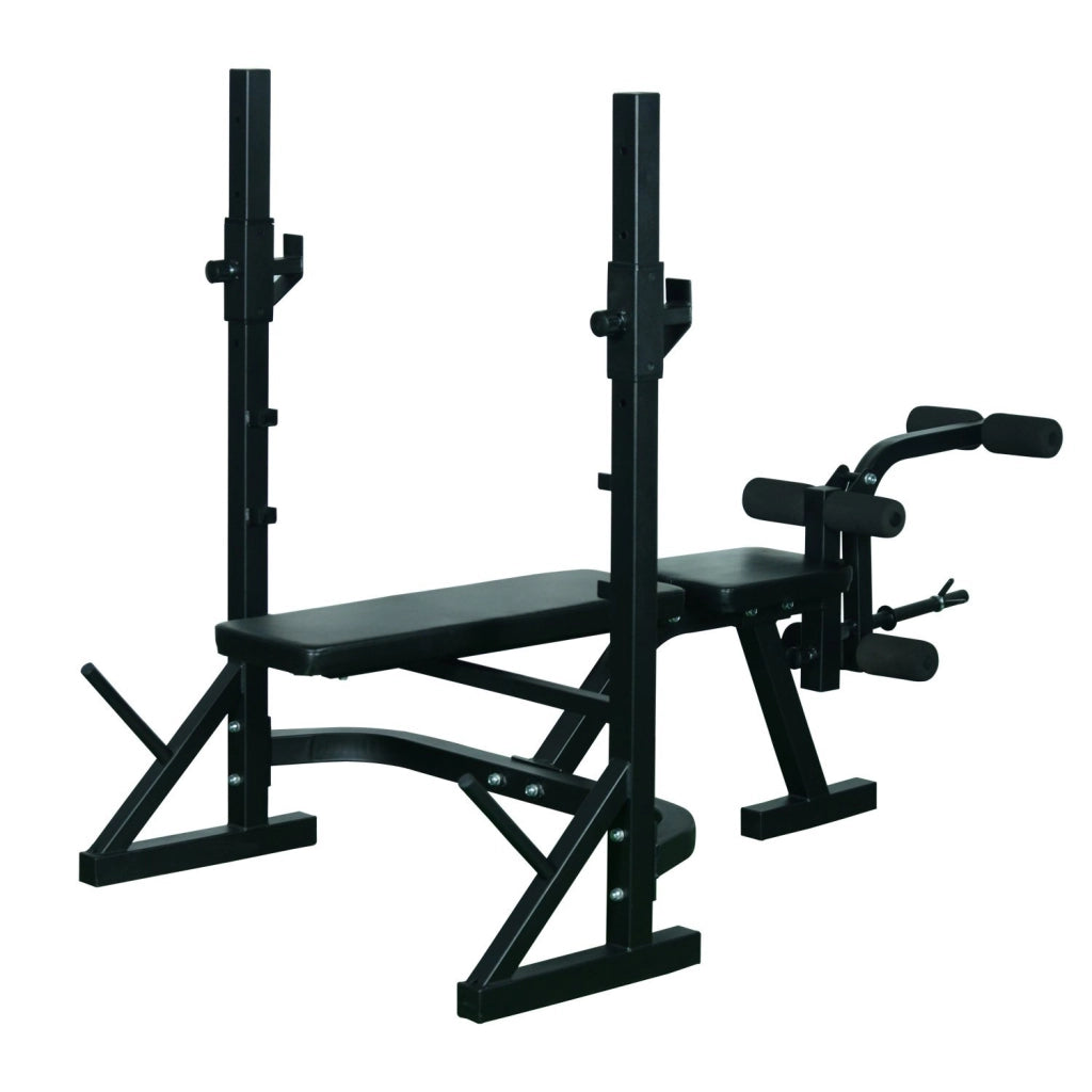 Tavolo da Palestra Multifunzionale Regolabile in Altezza ¨C zephmum ¨C Nero 175x98x130 cm